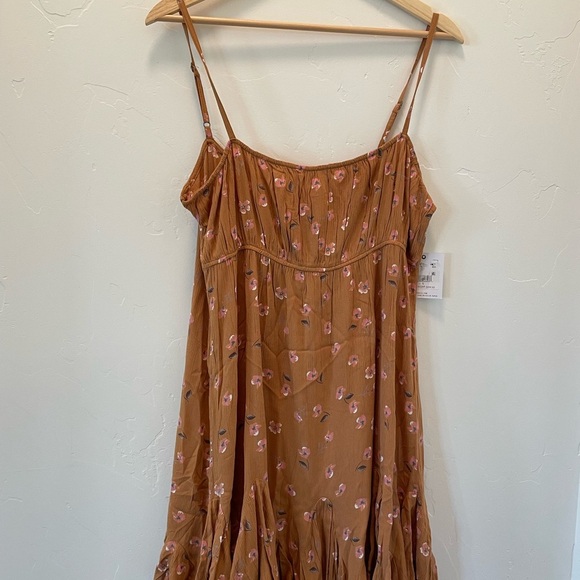 O'Neill Coralie Kira Floral Mini Dress - Brown Suga - Picture 4 of 5